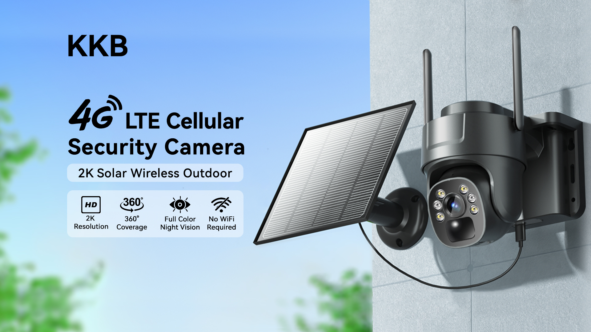 Amazon.com : KKB 4G LTE Cellular Security Camera, No WiFi Security
